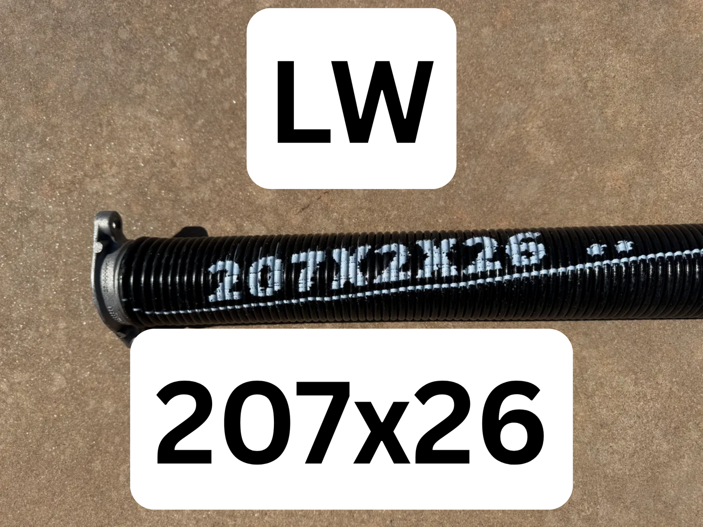 Spring 207 LW (Left Wind/Black Tip) - Choose Length