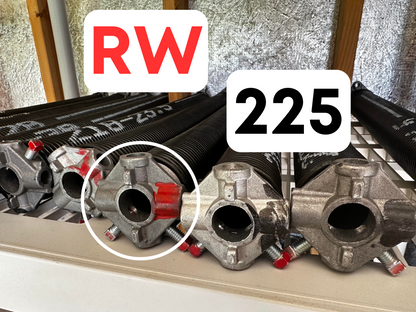 Spring 225 RW (Right Wind/Red Tip) - Choose Length