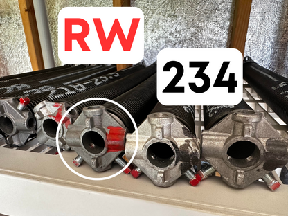 Spring 234 RW (Right Wind/Red Tip) - Choose Length
