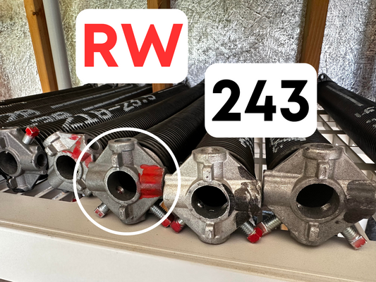 Spring 243 RW (Right Wind/Red Tip) - Choose Length