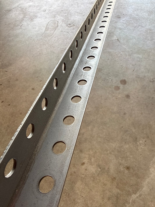 Angle Iron - Prepunched 8ft (Choose Gauge)