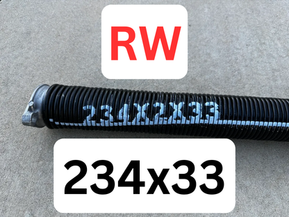 Spring 234 RW (Right Wind/Red Tip) - Choose Length
