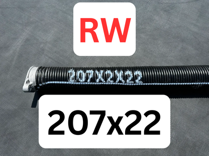 Spring 207 RW (Right Wind/Red Tip) - Choose Length