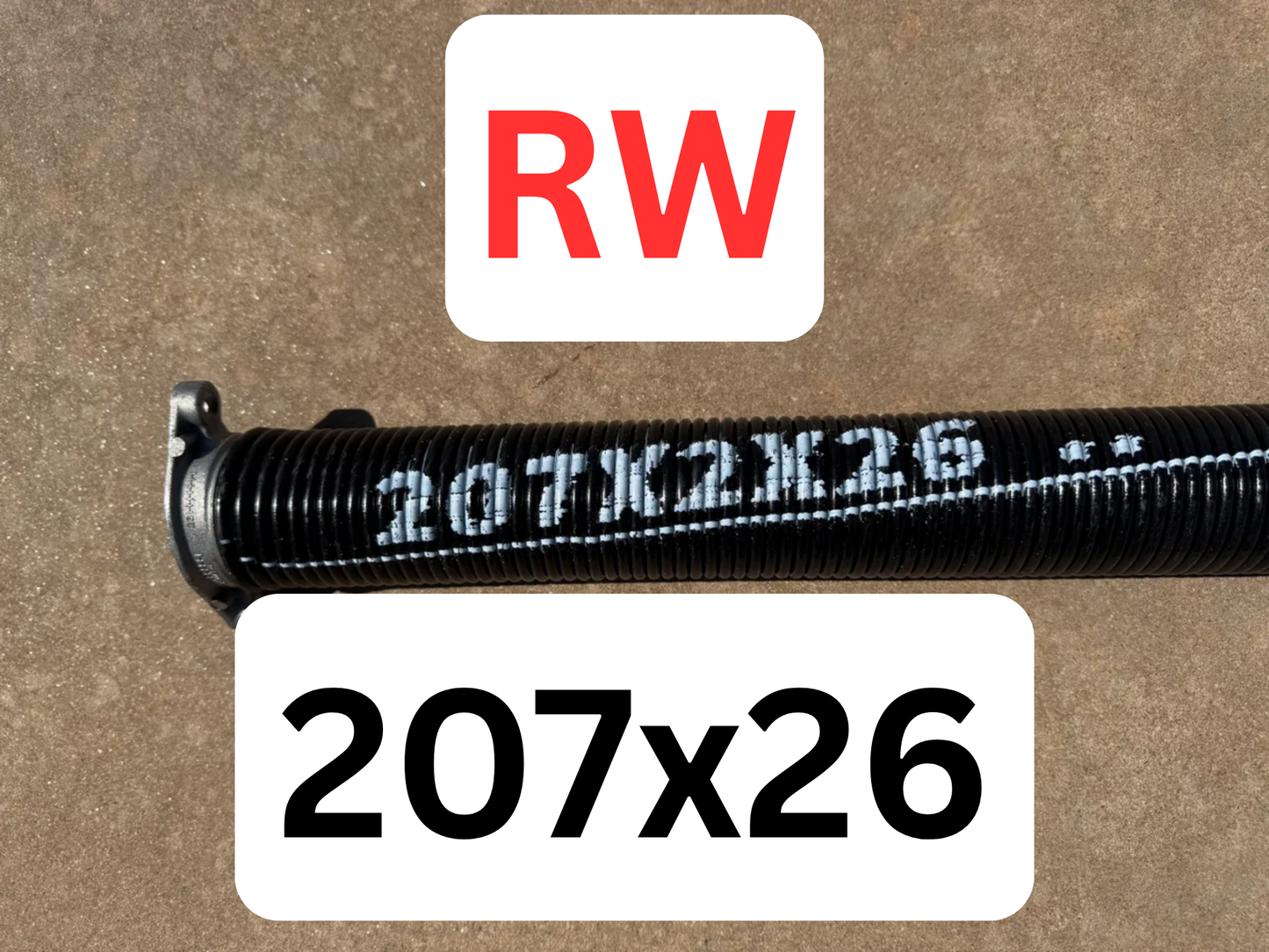 Spring 207 RW (Right Wind/Red Tip) - Choose Length