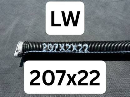 Spring 207 LW (Left Wind/Black Tip) - Choose Length